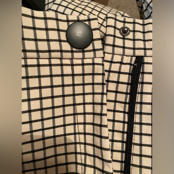 ZARA CREAM & BLACK LEGGING PANTS - Picture 5 of 6